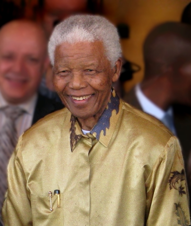 Portrait of Nelson Mandela in Johannesburg, 2008